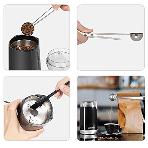 Kaffeemühle für Spice Elektrische Kaffeemühle Klein Gewürzmühle Pfeffermühle Kaffeebohnen Nüsse Gewürze Getreide Mühle… – Bild 7
