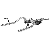 Flowmaster 17273 American Thunder Crossmember-Back Exhaust Kit 2.5 Inch Aluminized Steel Compatible with 1964-1966 Ford Mustang with a V8 engine