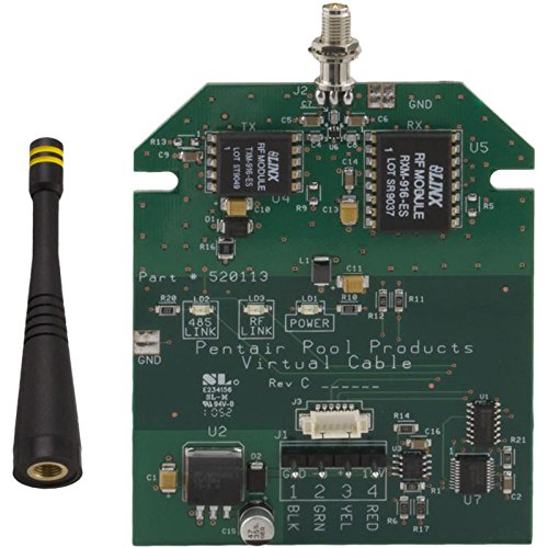 Pentair 520341 Transceiver Circuit Board with Attached Antenna Replacement Pool and Spa Automatic Control Systems