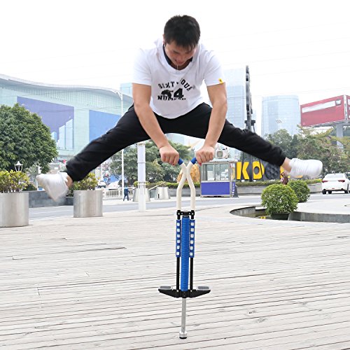 Pogo Stick for Kids, Fun Quality Safety Pogo Stick For Kids Ages 9 to Up, 80 to 160 Lbs, Pogo Stick For Boys & Girls (Blue)