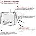 CGBE TSA Approved Travel Toiletry bag, Clear Toiletry Bag, 2 Pack Multipurpose Transparent TSA Travel Bag Airport Airline Compliant Quart Size Bags Clear Makeup Cosmetic Bag for Women
