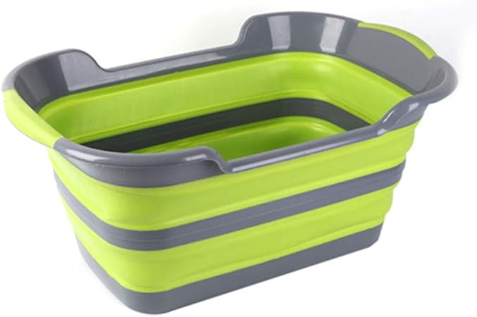 Wohco Panier A Linge En Plastique Pliable Baignoire Pour Animal De Compagnie Portable Bassin De Douche Pour Bebe A Surface Antiderapante Hypoallergenique Pour Enfant Voyage Salle De Bain Amazon Fr Cuisine Maison