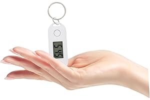 Totority Keychain Pocket Watch, Digital Clip On Watch Electronic Hanging Watch