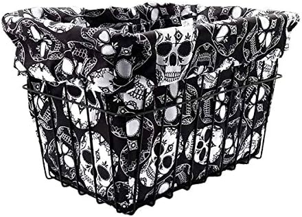 Cruiser Candy Sugar Skulls Bicycle Basket Liner
