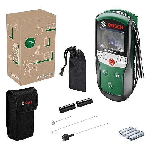 Bosch Inspektionskamera UniversalInspect (Ø8mm Endoskopkamera für hochwertige und farbige Bildaufnahmen mit flexiblem 0,95m Kabel und integriertem Speicher, im E-Commerce Karton)