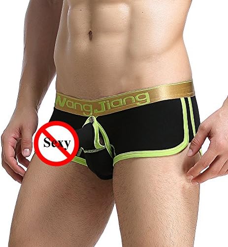Men's Sexy Underwear Bulge Pouch G-string Thong Elastic Smooth (Black,M)