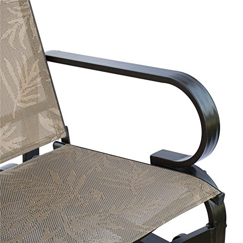 PatioPost Outdoor Swing Glider Bench Aluminum Chair for 2 Person Garden Rocking Loveseat - JA - Thumbnail 7