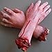 WELLIN Bloody Horror Scary Halloween Prop Fake Severed Arm Hand Haunted