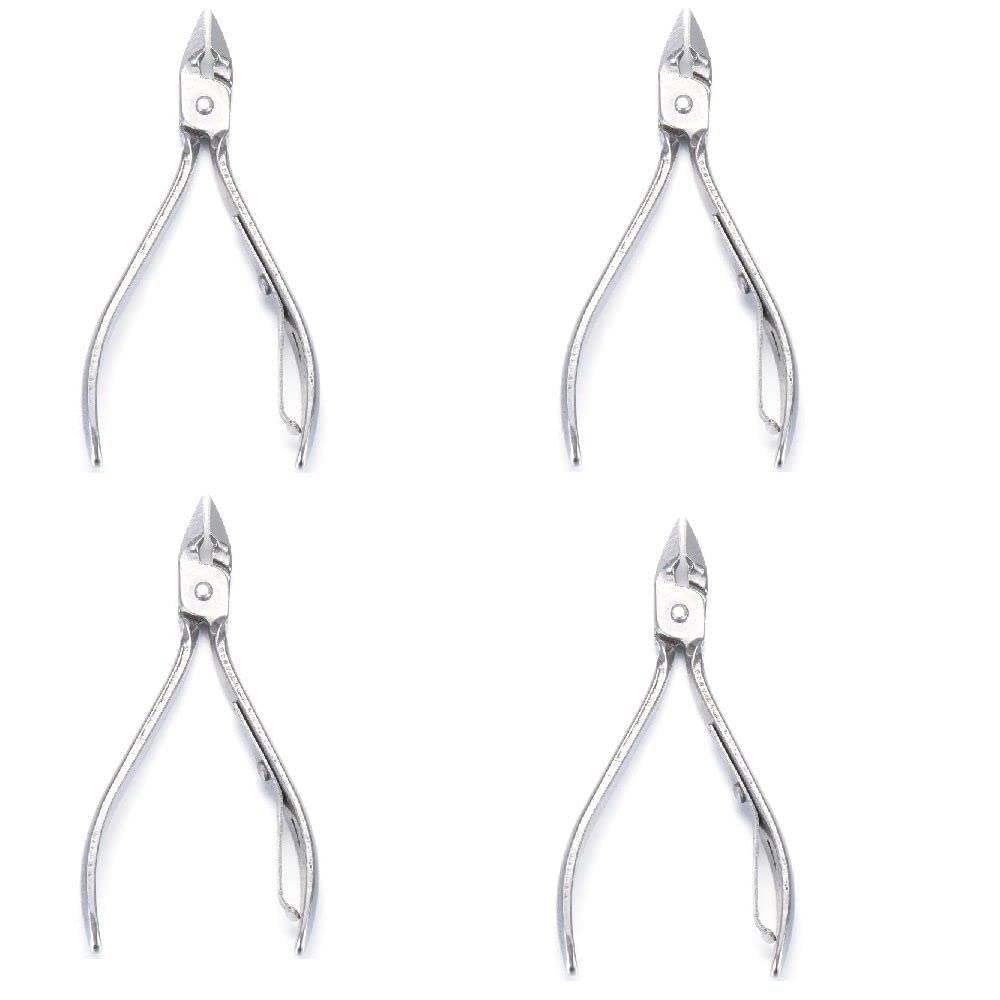Photo 1 of 4 PCS Cuticle Nippers Stainless Steel Cuticle Trimmer Scissors Pedicure Manicure Tools for Fingernails and Toenails