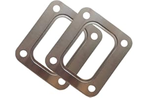 YCHIMAN T4 Turbo Turbocharger Inlet Manifold Flange Scroll Gasket Stainless Steel Precision PTE Turbine Garrett 2 Pack
