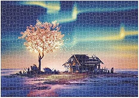 Amazon Co Jp Xiaoguo パズルゲーム1000ピース極地風景教育アート絵画ジグソーパズル風景パズルゲーム知的玩具 ホーム キッチン
