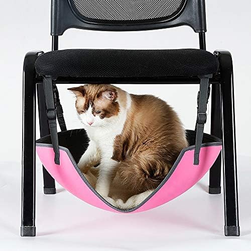 Sgyhair Safety Cat Hammock EVA Elliptical Cat Bed Cat Swing Iron Cage Chair Cat Litter Hanging Bed