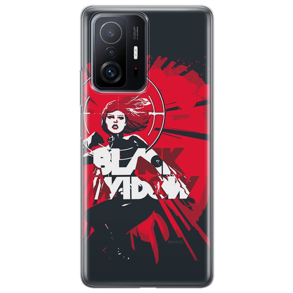 ERT GROUP mobile phone case for Xiaomi 11T 5G / 11T PRO 5G original and officially Licensed Marvel pattern Black Widow 005 optimally adapted to the shape of the mobile phone, case made of TPU