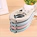 YOUOWO 4 PCS Portable Folding Clothes Hangers with 8 Hanger Clips for Scarves Suits Trousers Pants Shirts Socks Underwear for Travel Home (Blue Green Pink Beige)
