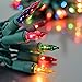 Holiday Essentials Synchronized Musical Christmas Tree Lights - Multi Color Lights with Green Wire - Plays 25 Classic Christmas Tunes - UL Listed - Set of 100 ...