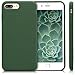 kwmobile Case Compatible with Apple iPhone 7 Plus/iPhone 8 Plus Case - TPU Silicone Phone Cover with Soft Finish - Dark Green