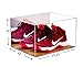 Deluxe Acrylic Basketball Shoe Display Case with Wood Floor and Mirror (A025)