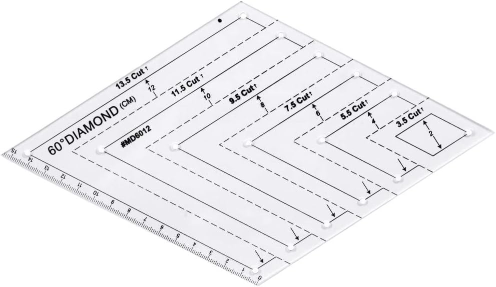Hellery 5 Stucke Nahen Einfache Dreieck Sechseck Template Set Quilten Einfache Acryl Vorlage Kuche Haushalt Wohnen Basteln Malen Nahen