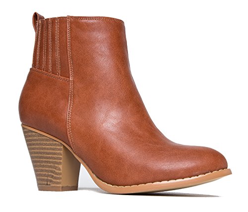 J. Adams Keni High Heel Bootie, Tan PU, 7.5 B(M) US