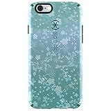 Speck Products CandyShell Inked Case for iPhone 6/6S - Retail Packaging - Overlay Floral Aqua/Atlantic Green