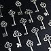 Aokbean Mixed Set of 30 Large Skeleton Keys in Antique Silver - Set of 30 Keys