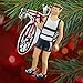 Gone For a Run Triathlete Christmas Ornament | Triathlon Ornaments Guy | Brunette