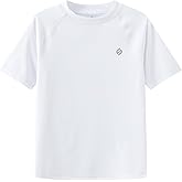 HODOSPORTS Boys UPF 50+ Rash Guard Swim Shirts Short Long Sleeve Quick Dry UV Protection Sun Shirt