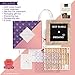Rustic Felt Letter Board Set & Storage Box Organizer - 380 Pre-Cut Letters, Christmas Emojis, 12x12 Changeable Message Board Black, Stand - Rosavinci