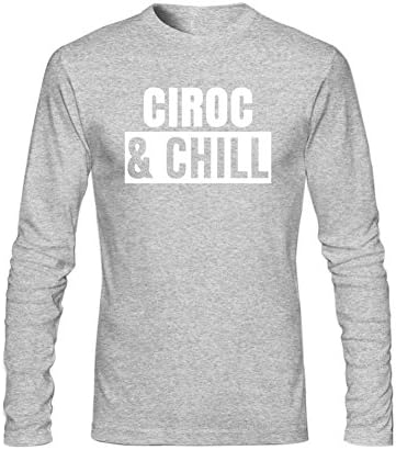 Extremen Men's Ciroc and Chill Long Sleeve O Neck t Shirt