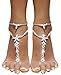 Bellady Women's Lady's 2 Piece Barefoot Sandals Toe Ring Anklets Wedding Beach Jewelry