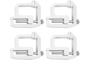 XINLIYA Truck Topper Clamps, 4PCS Aluminum Cap Shells Mounting Clamps for Camper Bed Rack ＆ Canopy Bracket, Heavy Duty Automo