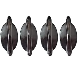 4 pcs Black Peel and Stick Pull for Mirrored