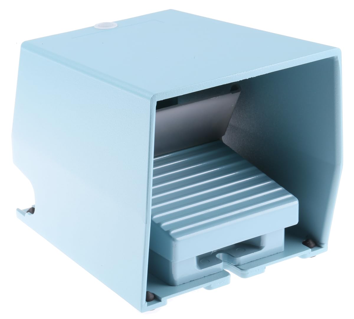 Schneider Electric Preventa XPE, Single foot switch, metal, blue, with cover, trigger mechanism, 1 NO + 1 NC