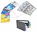 Travelambo Front Pocket Wallet Minimalist Wallets Leather Slim Wallet Money Clip RFID Blocking (black no clip)
