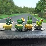 Car Dashboard Ornament Cute Green Plant Cactus