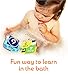 Floating Baby Bath Books Set of 4 - Bath Books for Babies, Infants - Waterproof, Mold-Free Bath Toys for Learning & Early Education (Fruit, Ocean, ABC, Numbers Books)