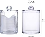 Feelava 3Pcs Clear Acrylic Makeup Pads Holder with Lid Transparent Organizer view 3