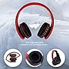 PowerLocus-Wireless-Bluetooth-Over-Ear-Stereo-Foldable-Headphones-Wired-Headsets-Noise-Cancelling-with-Built-in-Microphone-for-iPhone-Samsung-LG-iPad-BlackRed PowerLocus Wireless Bluetooth Over-Ear Stereo Foldable Headphones, Wired Headsets Noise Cancelling with Built-in…