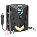 Oittm Digital Tire Inflator, DC12V 10A, Portable Air Compressor with LED Light, Quick Connect Tire Pump, Auto Shutoff, Fast Inflating, KPS/BAR/PSI/KGF (Black)