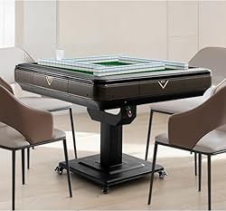 Foldable Automatic Mahjong Table with Wheels 44mm