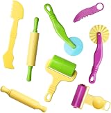 nuoshen 20 Pcs Clay Dough Tool Kit Plastic Modelling Tools Set Kids Random Color view 2