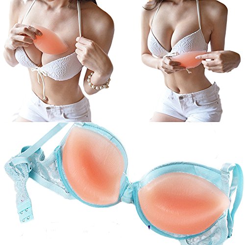 KingBra Womens Silicone Inserts and Enhancers  BOOST UP TO 2 cups sizes in an instant, Suitable for A, B and C cups,Nude4,One Size - Thumbnail 3