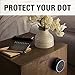 Sanus Wall Mount for Amazon Echo Dot (Black) - Works On Walls Or Ceilings - Easily Attach Low-Profile Design to Any Surface - Designed to Avoid Sound Interference for Echo Dot 2nd Generation