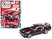 1972 Ford Mustang Mach 1 Maroon with Black Stripes Limited Edition to 2,016 pieces Worldwide 1/64 Diecast Model Car by Autoworld AWSP011