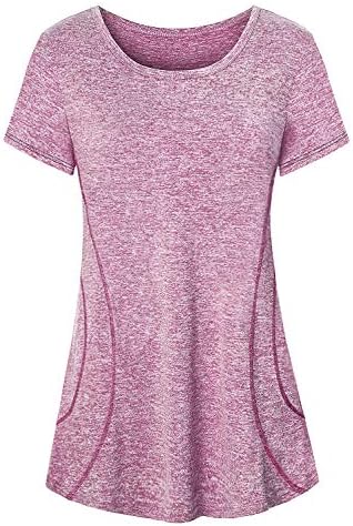 Cucuchy StyleCucuchy Womens Yoga Tops Flowy Fitness Workout Shirts Short Sleeve Activewear