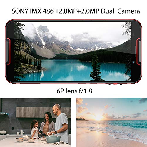 CUBOT Quest,5.5 Inch HD+ Display,Dual 4G Rugged Smartphone Unlocked,Android 9.0 Pie,4000mAh,4GB+64GB,IP68 Waterproof,Triple Cameras 12MP+8MP,NFC,OTG,Face ID - Thumbnail 4