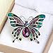 skyllc Fashion European and American Style Colorful Enamel Drop Oil Butterfly Brooch Palace Retro Pin Corsage