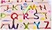 Elloapic Pen Driving Maze Puzzle Interactive Maze Leading Beads Maze on Board Game Eduactional Handcraft Toys-Square - Alphabet ABC Letter Word