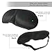 PARTYSAVING |Set of 2| Infinity Sleep Eye Mask Comfortable Eye Pillow Contoured 3-D Shape Quality Black Super-Soft Satin APL1238