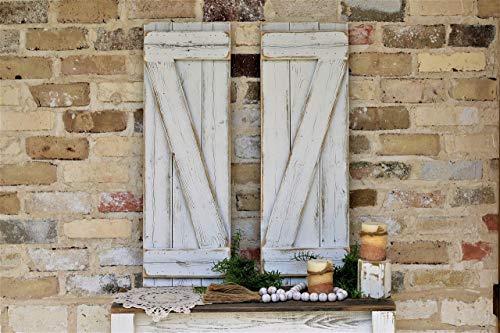 White Barn-wood Shutters